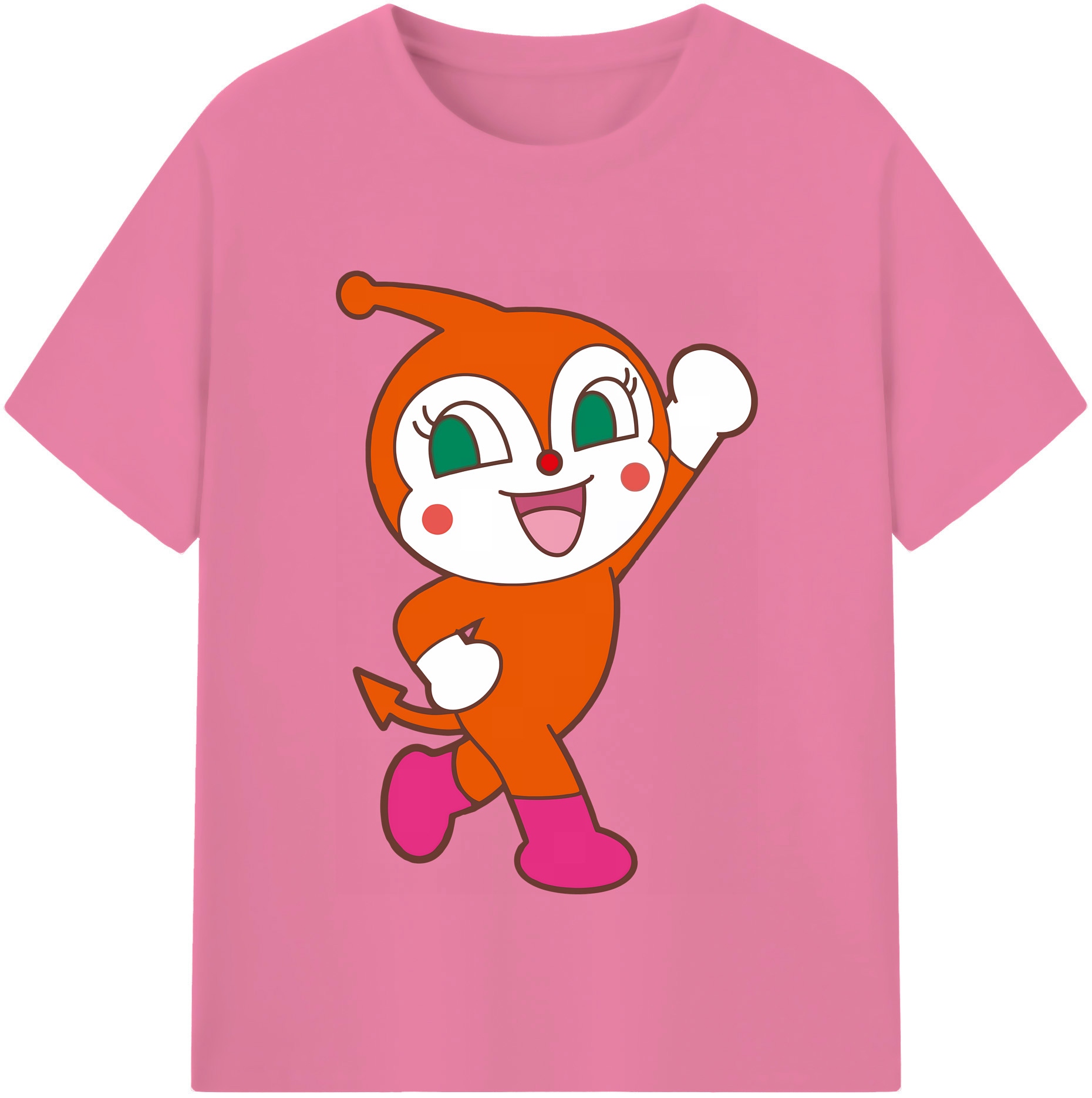 （画像用） アンパンマン Anpanman 綿100％半袖Tシャツ（フロントプリント）